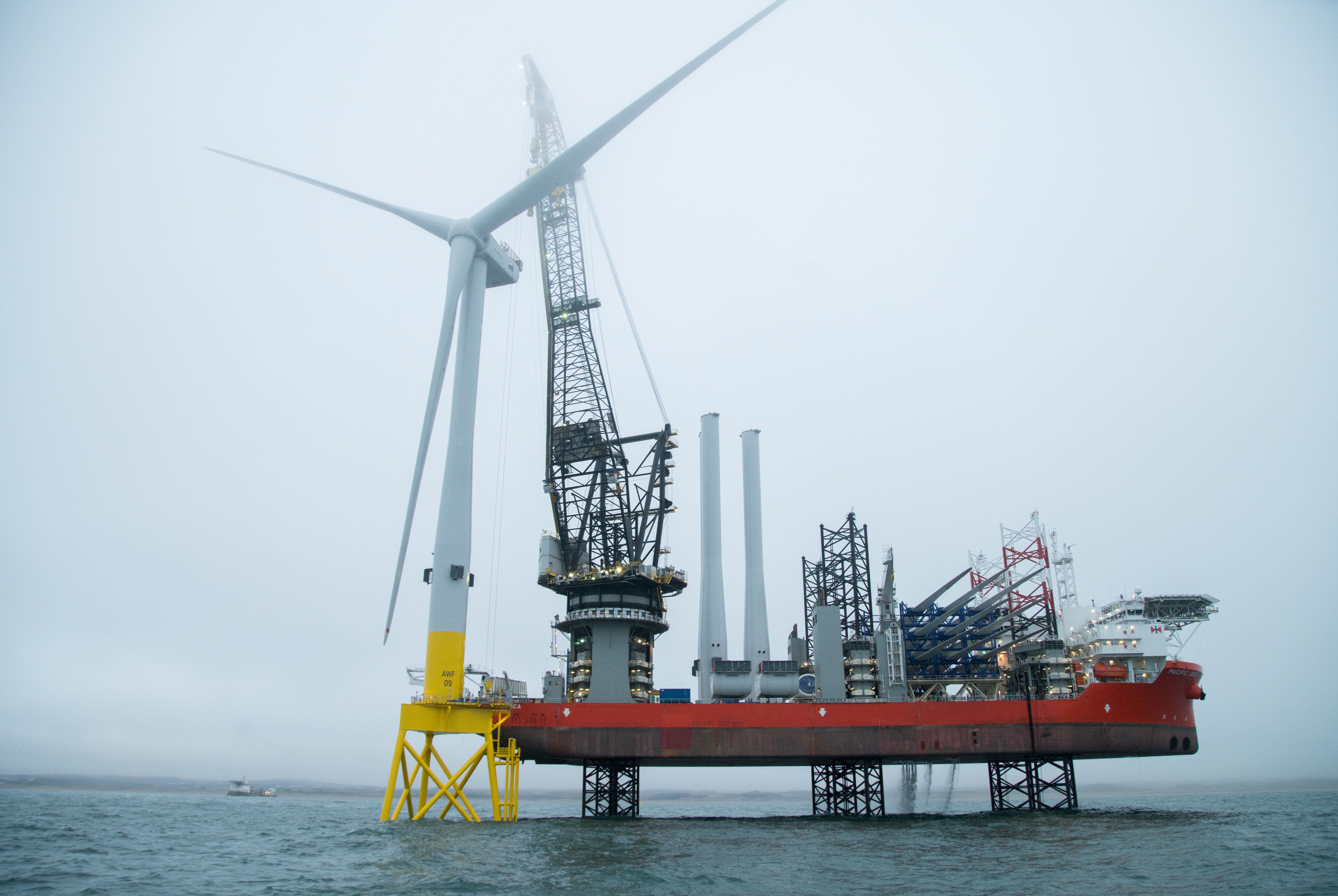 Aberdeen Bay Offshore Wind Farm image 1 - turbines in operation