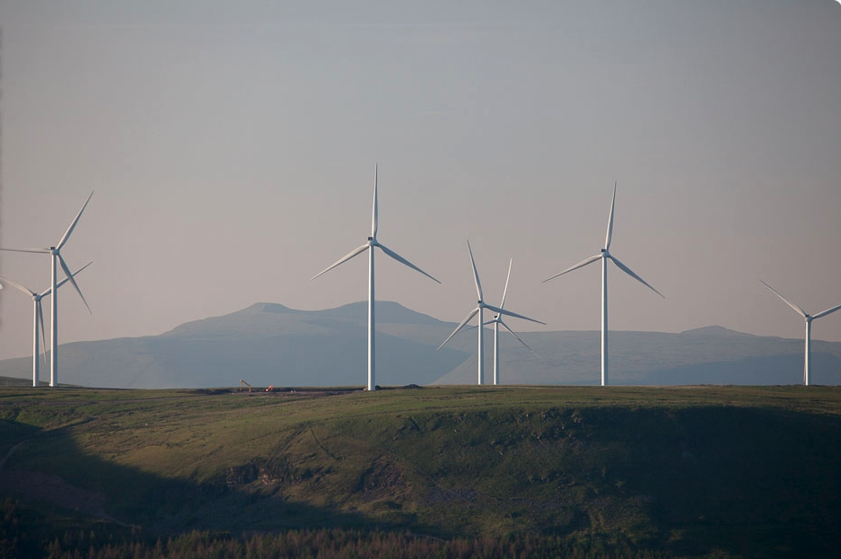 Pen y Cymoedd wind farm site view